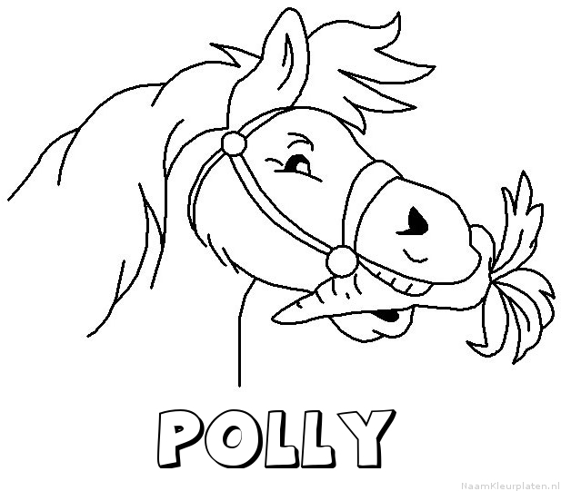 optioneel tij Advertentie Polly paard van sinterklaas Naam Kleurplaat
