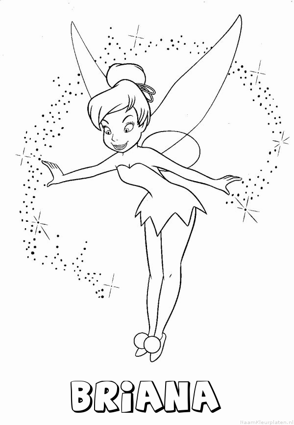 Briana tinkerbell kleurplaat