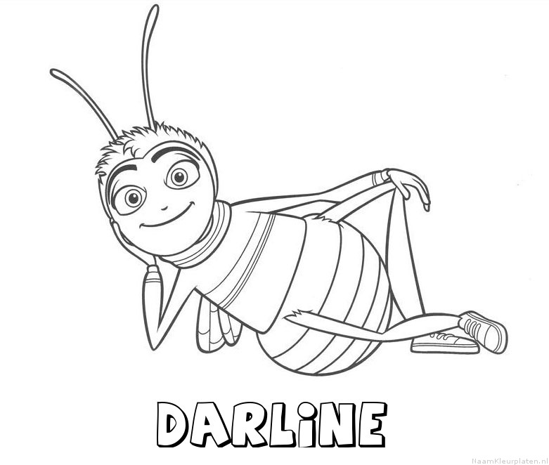 Darline bee movie kleurplaat