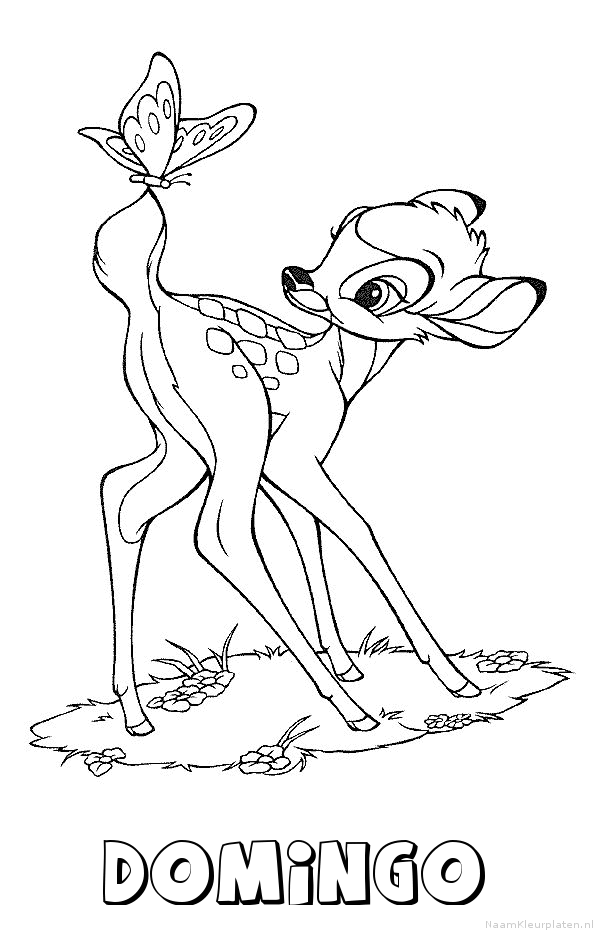 Domingo bambi kleurplaat