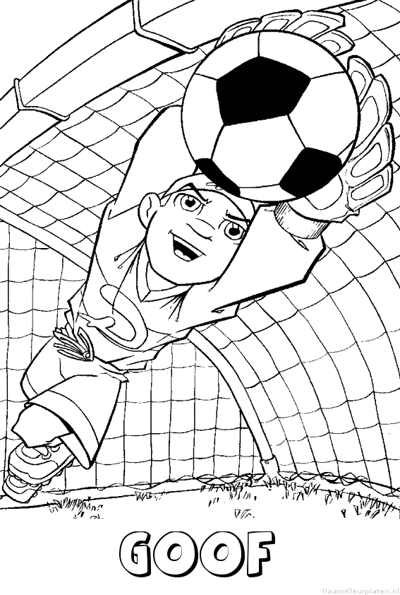 Goof voetbal keeper