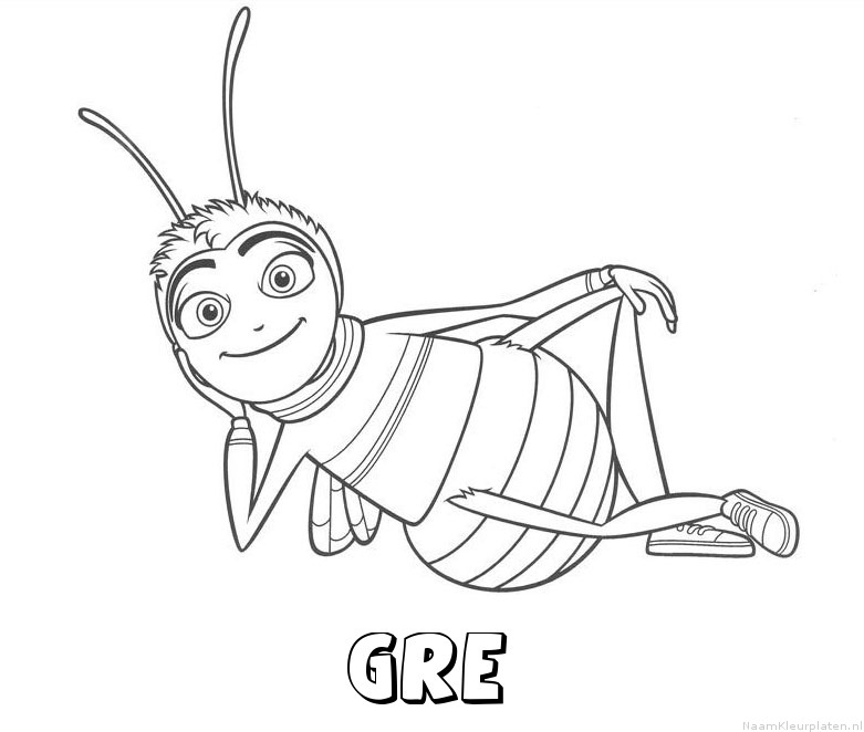 Gre bee movie kleurplaat