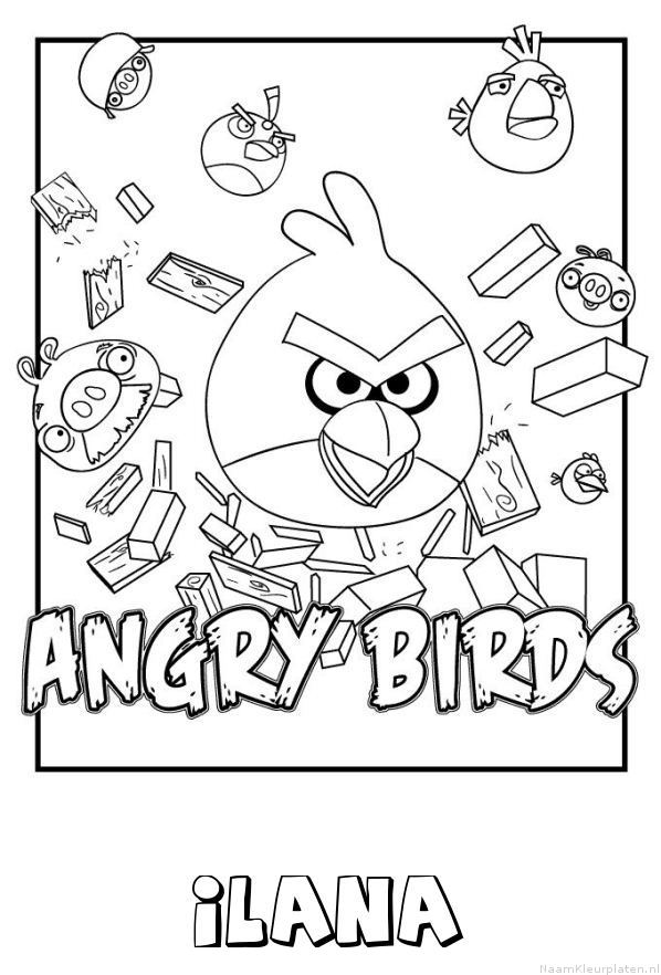 Ilana angry birds kleurplaat