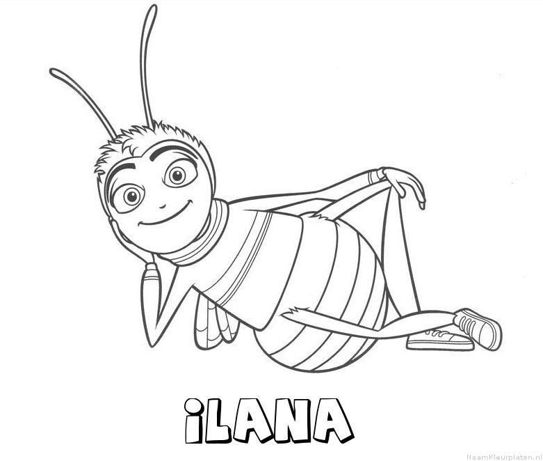 Ilana bee movie kleurplaat