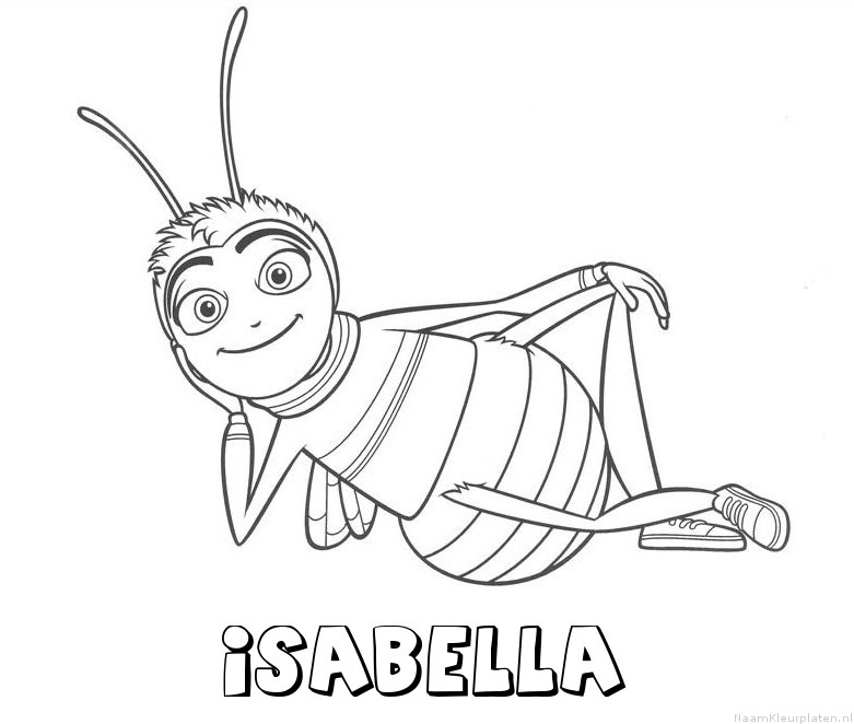 Isabella bee movie kleurplaat