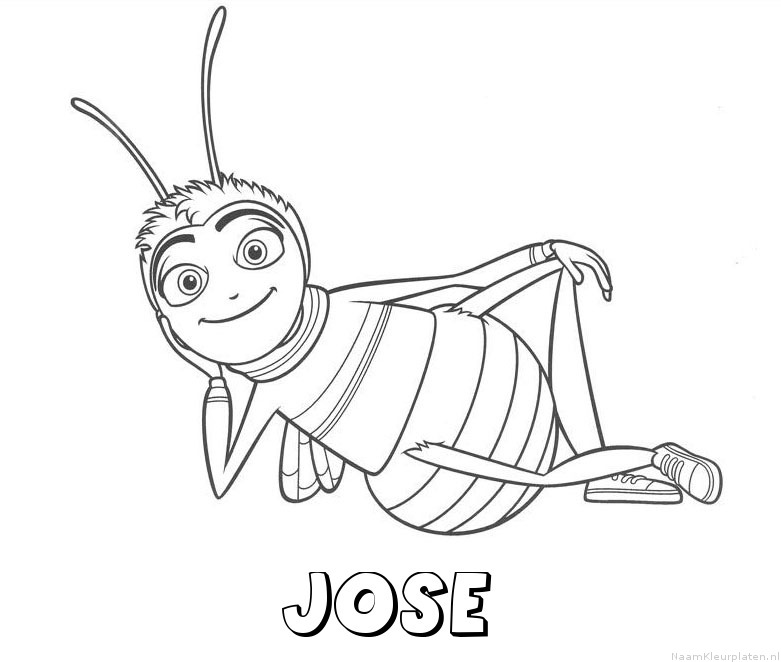 Jose bee movie kleurplaat