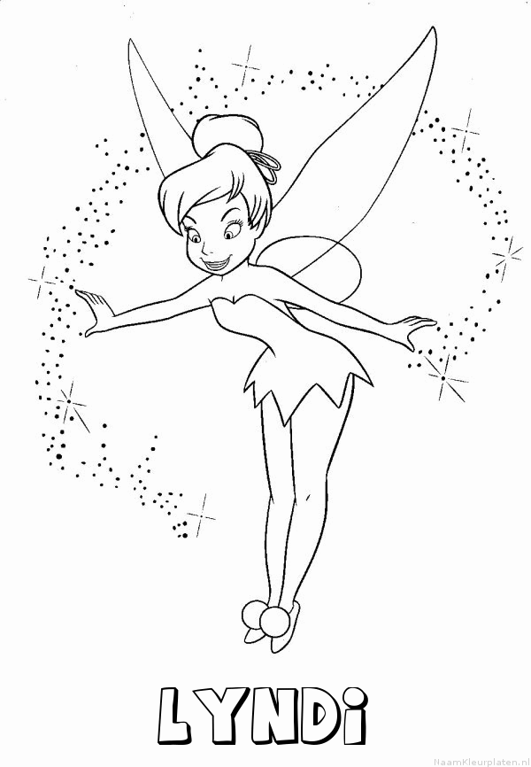 Lyndi tinkerbell kleurplaat