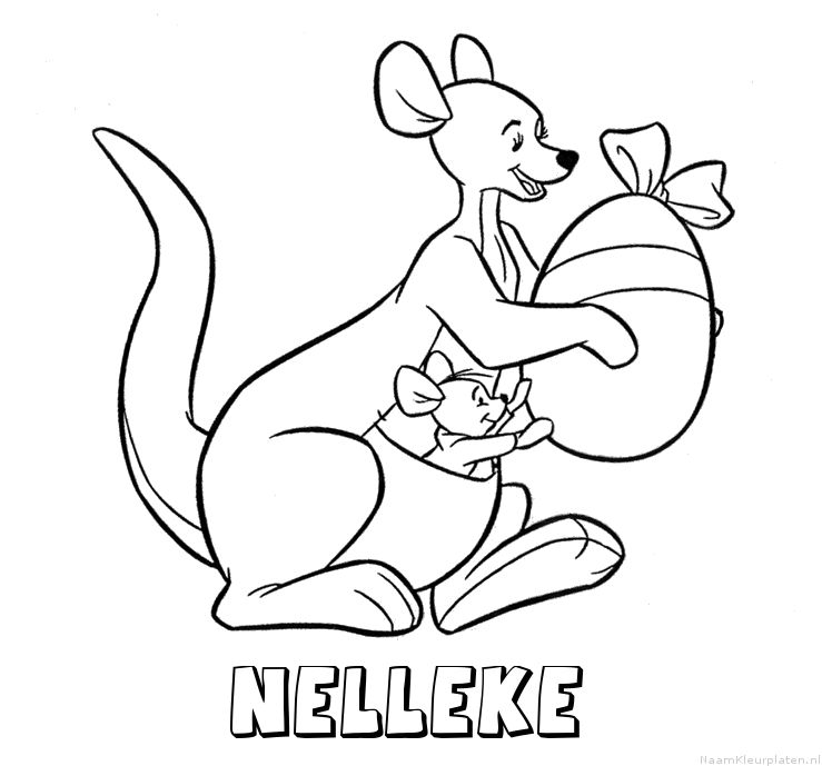 Nelleke kangoeroe kleurplaat