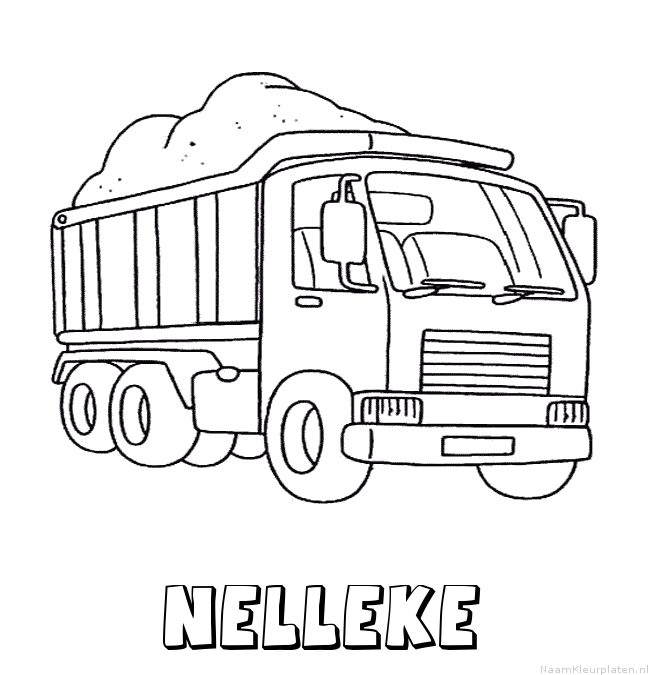 Nelleke vrachtwagen kleurplaat