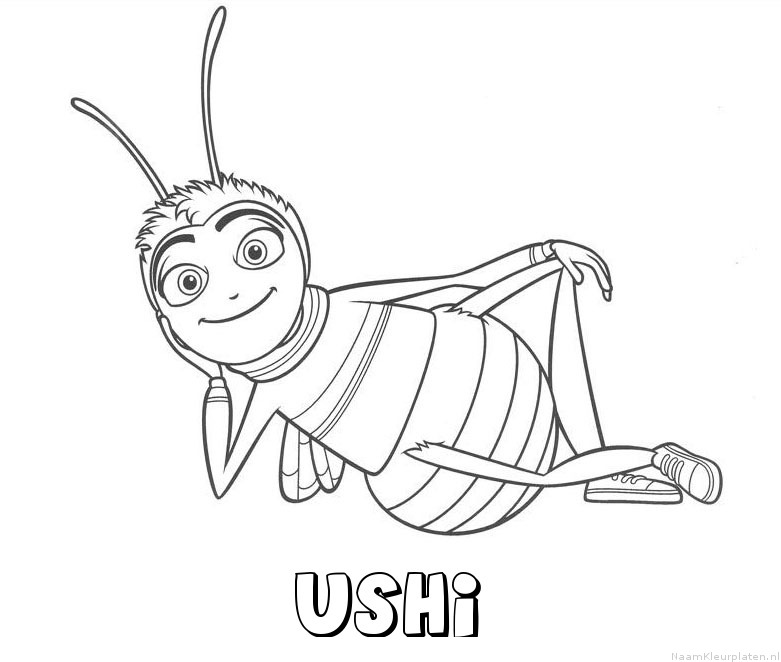 Ushi bee movie kleurplaat