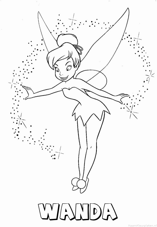 Wanda tinkerbell kleurplaat