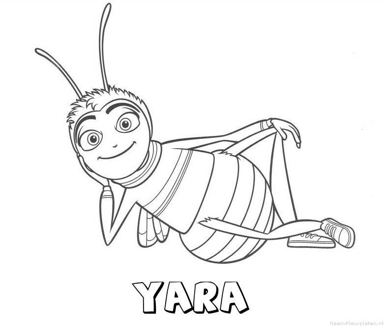 Yara bee movie kleurplaat