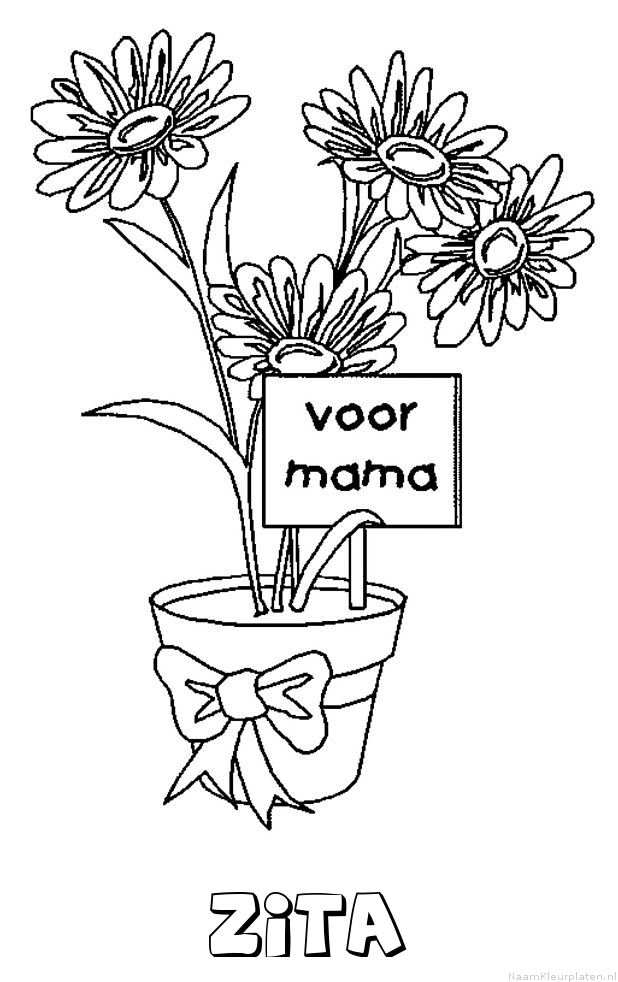 Zita moederdag kleurplaat